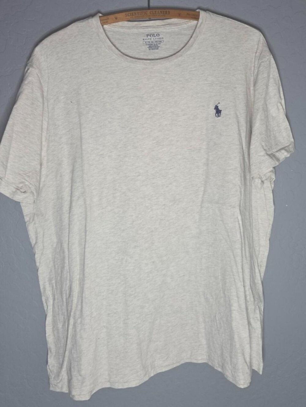 polo ralph lauren gray pony logo t shirt